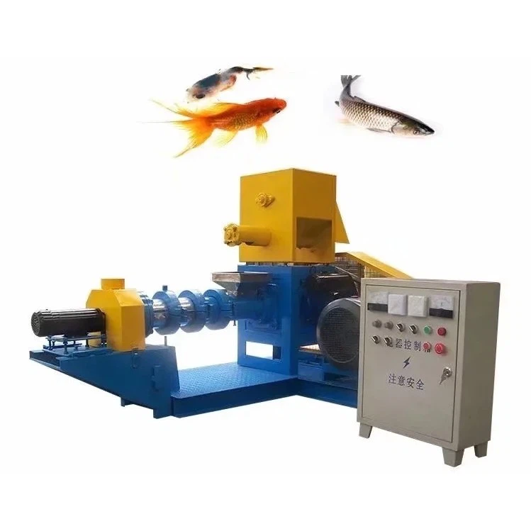 Fast-acting fish feed extruder Fast-acting fish feed extruder