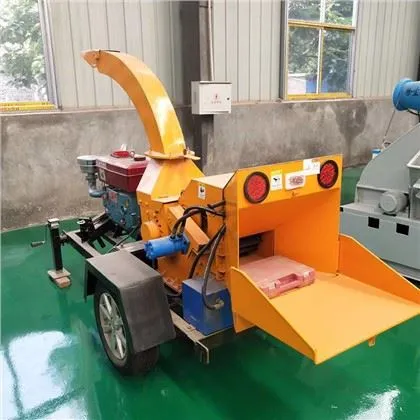 Mesin Komersial Wood Log Chipper Shredder