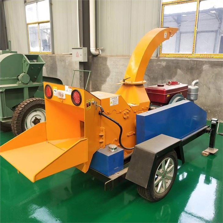 Cabang Pohon Penghancur Kayu Chipper Chipping Diesel