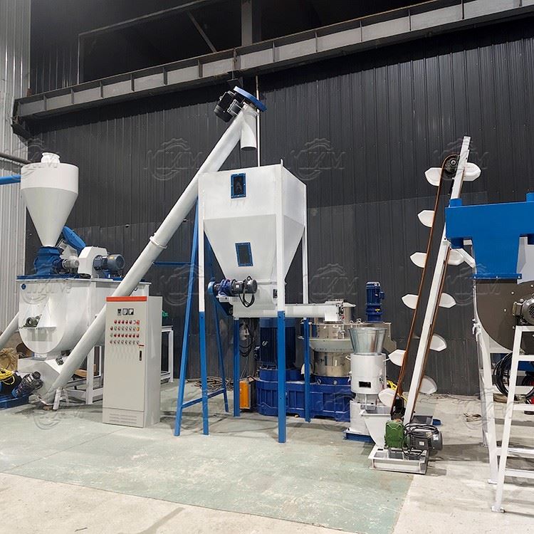1-2 TPH Animal Feed Pellet Production Line For Poultry And Livestock Farms in Africa price