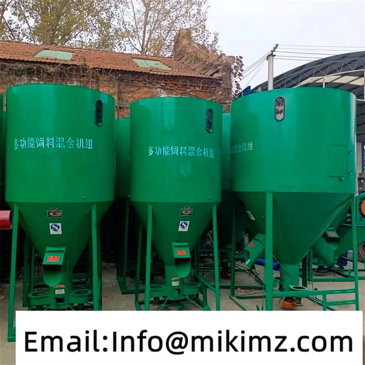 Mixer Vertikal Pakan Ayam Ternak Unggas Dengan Penggiling
