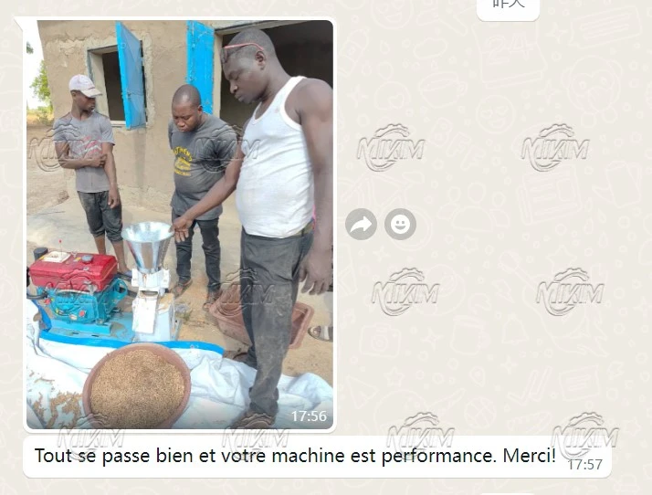 A Ugandan customer purchased a diesel feed pellet mill for broiler farming. A Ugandan customer purchased a diesel feed pellet mill for broiler farming.